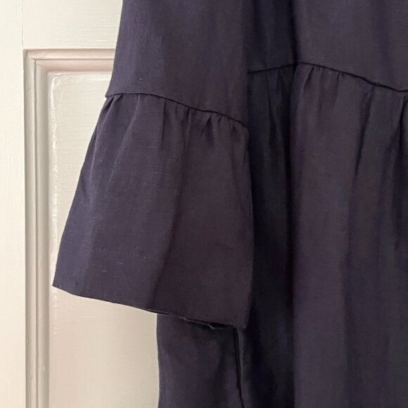Navy Boden 100% linen dress, size 6 - Picture 4 of 6
